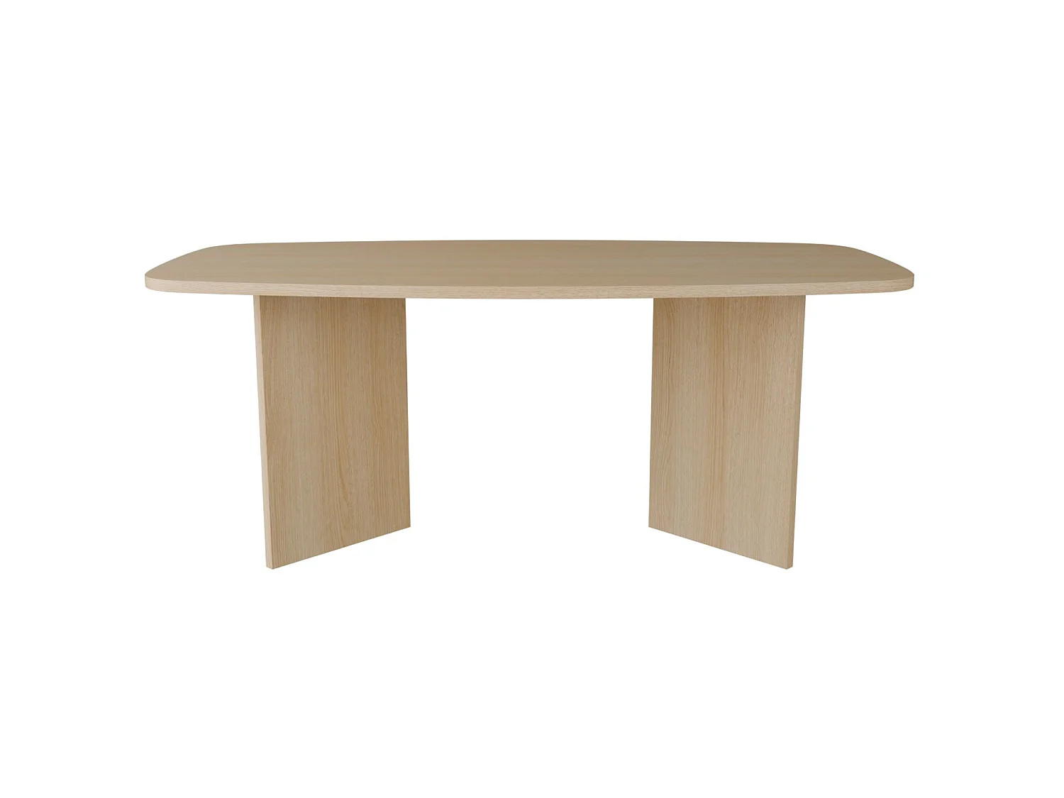 Table à manger rectangulaire – aspect chêne Lindberg – 190x100 cm – PIANO
