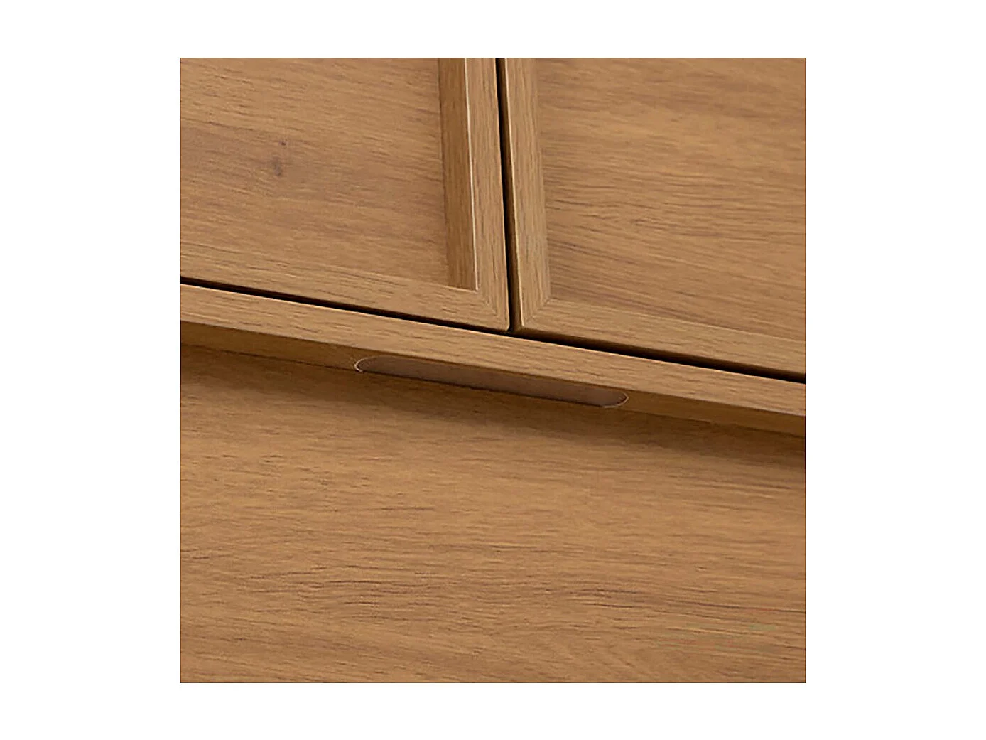 Commode meuble de rangement à 6 tiroirs, coloris marron - Longueur 115 x Profondeur 48 x Hauteur 78 cm