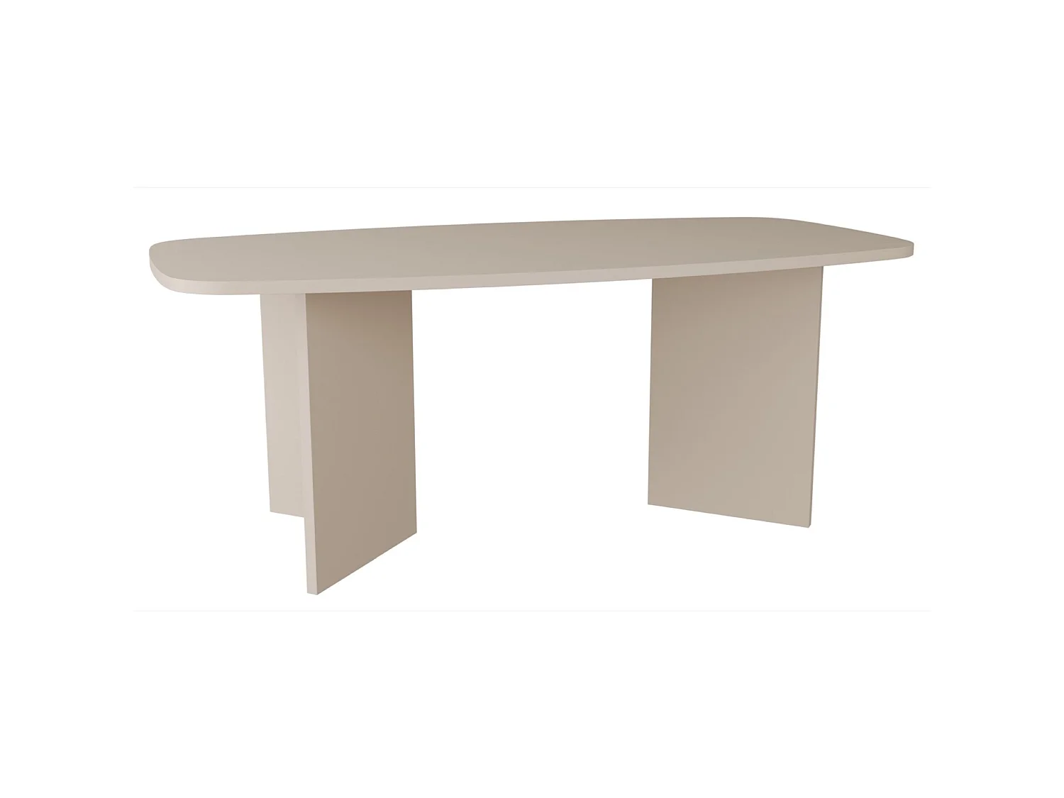 Table à manger rectangulaire – gris cachemire – 190x100 cm – PIANO
