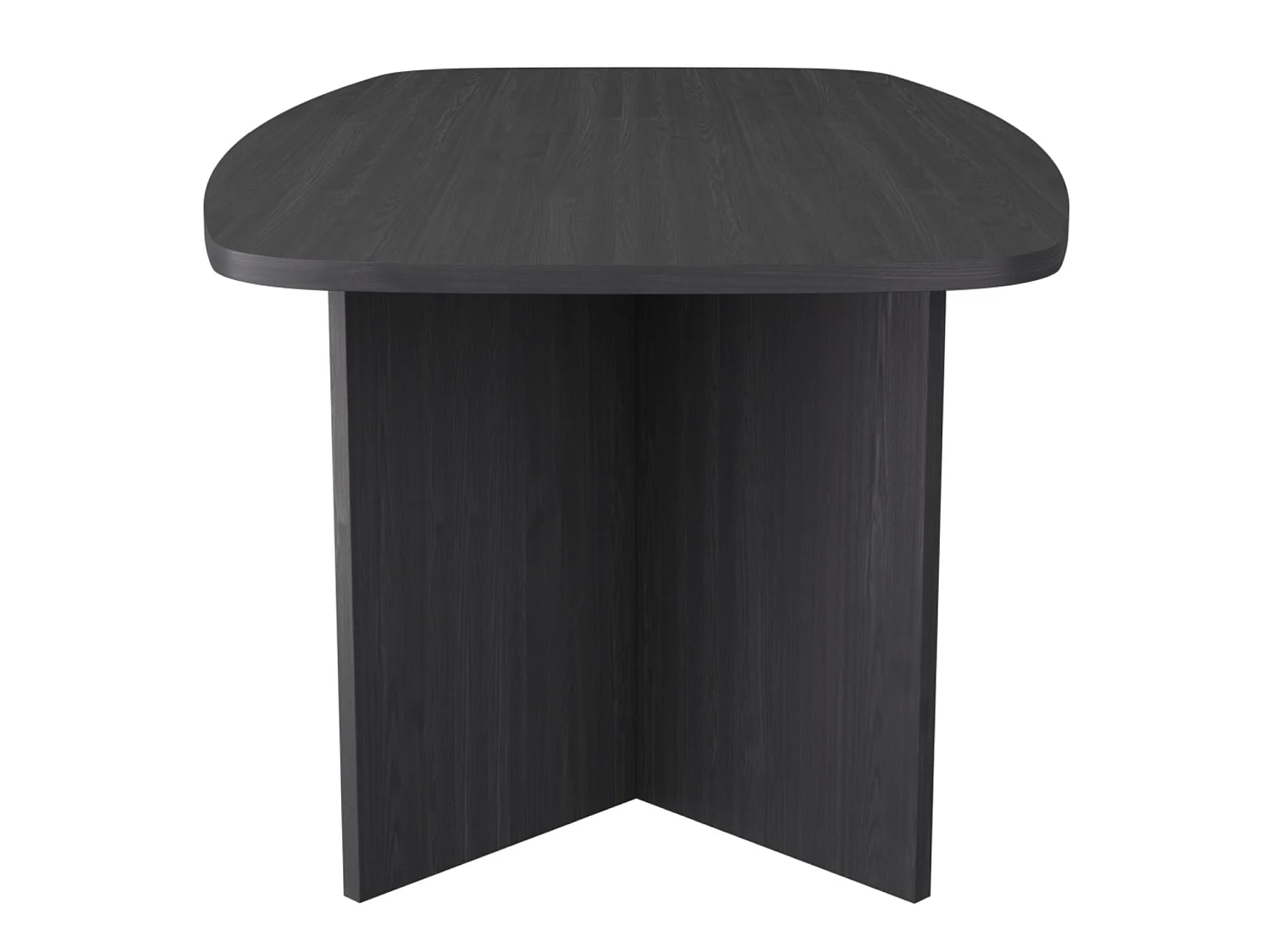 Table à manger rectangulaire – aspect frêne noir-gris – 190x100 cm – PIANO