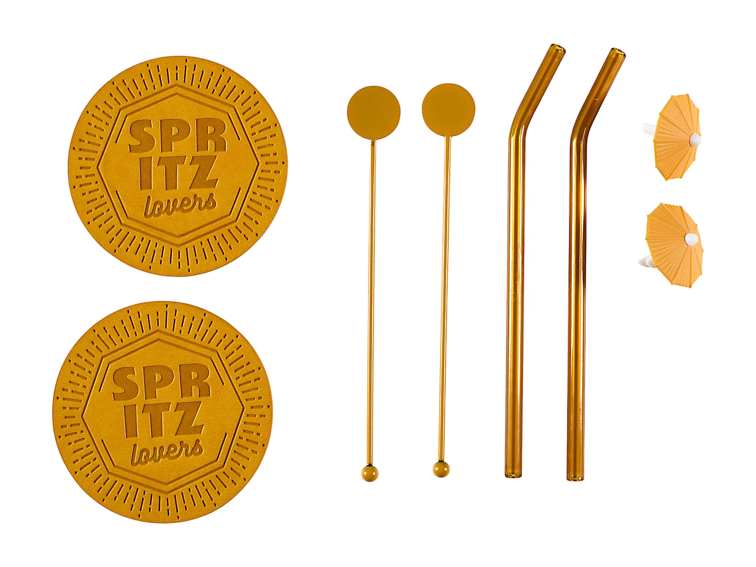 Coffret Cocktail 10pcs Spritz Orange, Rouge