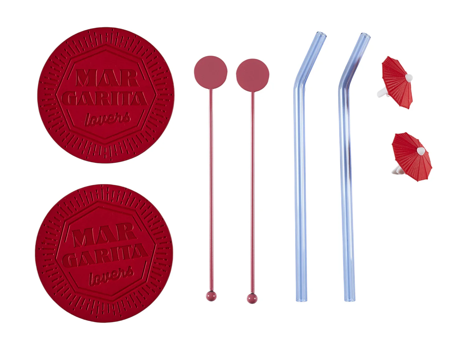 Coffret Cocktail 10pcs Margarita Rose, Bleu