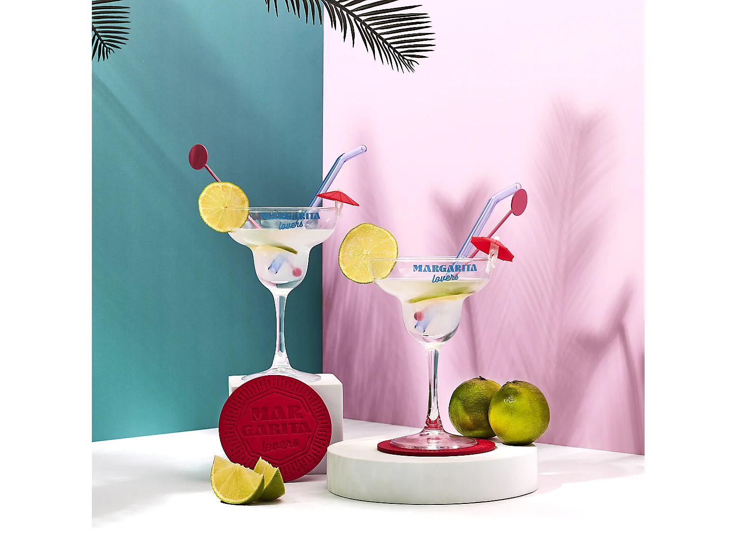 Coffret Cocktail 10pcs Margarita Rose, Bleu