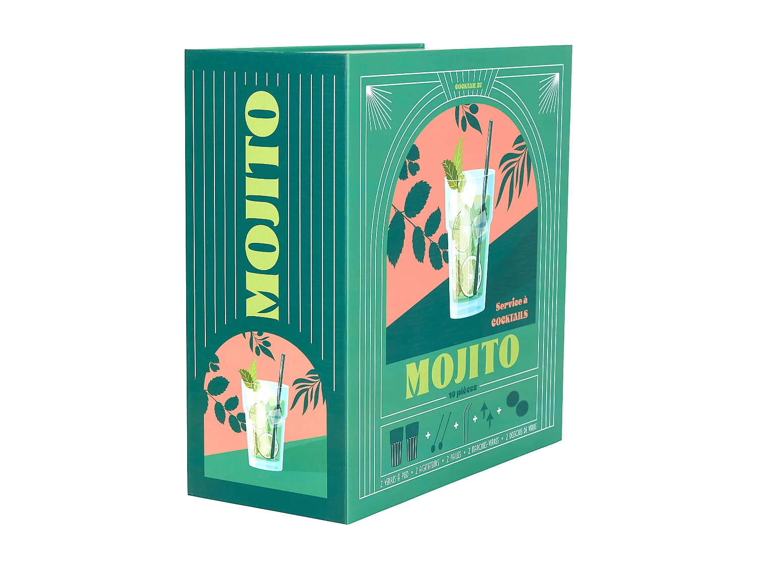 Coffret Cocktail 10pcs Mojito Vert