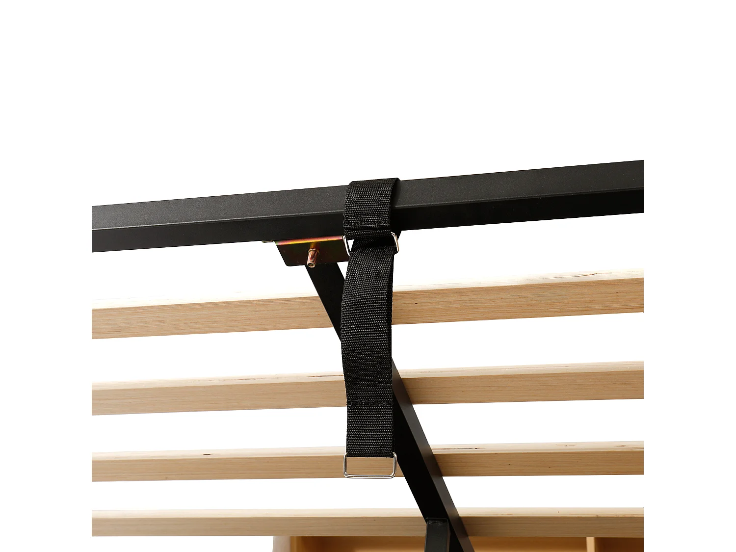 Lit coffre simple 90x200 cm avec LED et ports USB/Type-C - Velours beige