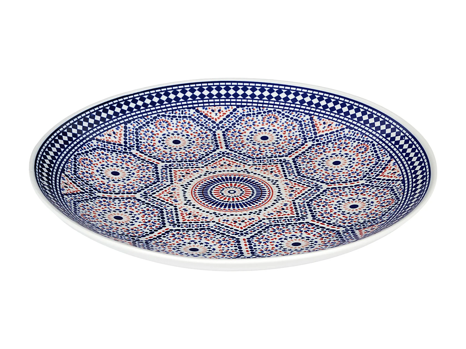 Plat De Presentation New Mirage D30.5cm Bleu, Multicolore