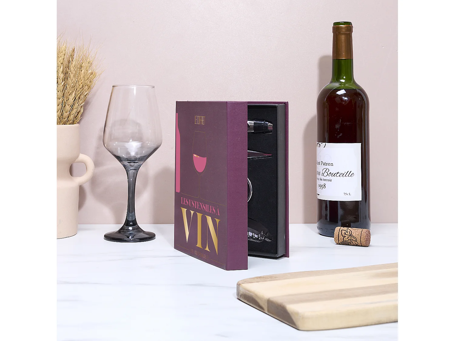 Coffret Livre Vin Rouge
