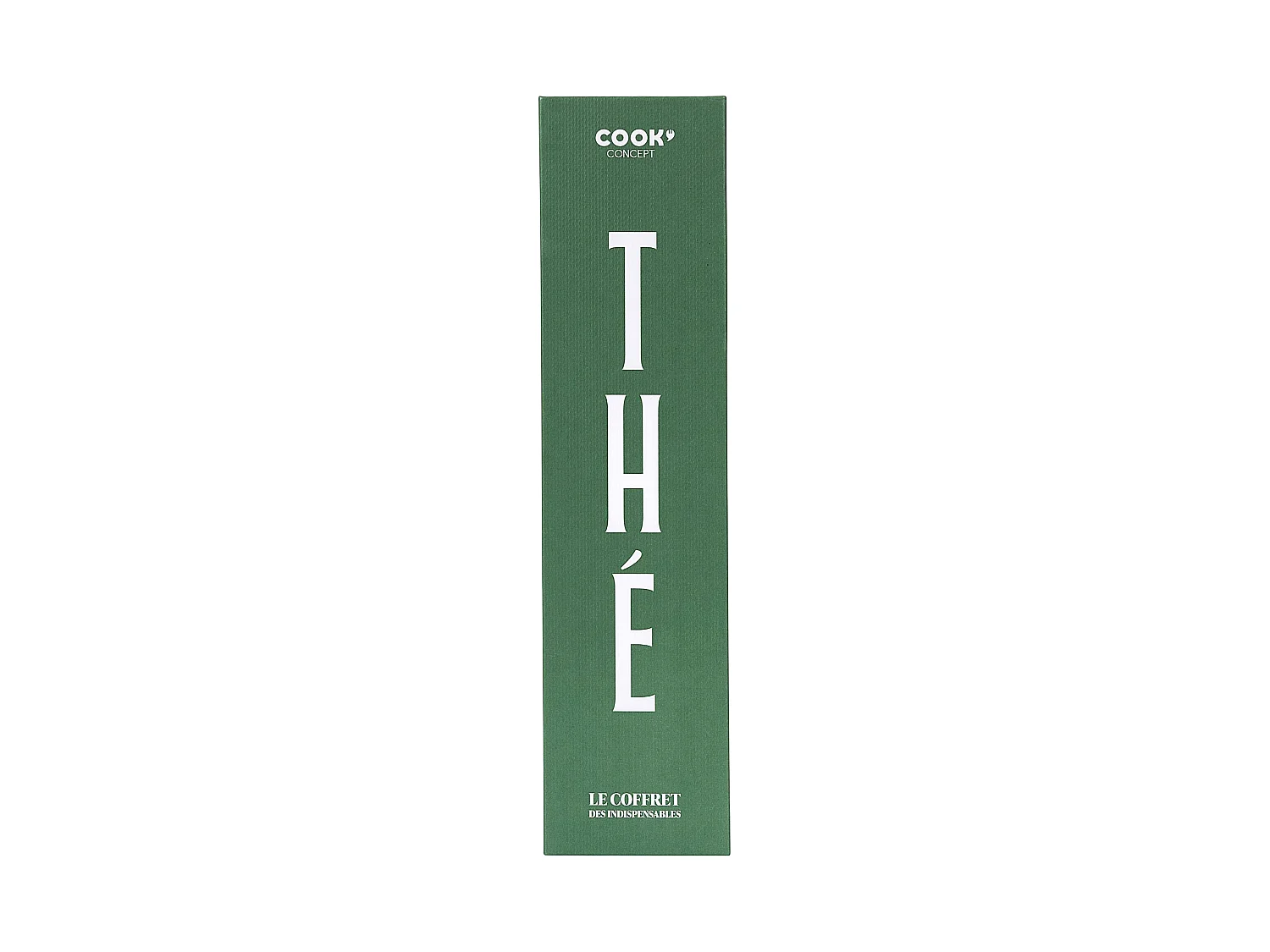 Coffret - COOK CONCEPT - Livre Thé - Pince à Thé - Infuseur Silicone - Vert