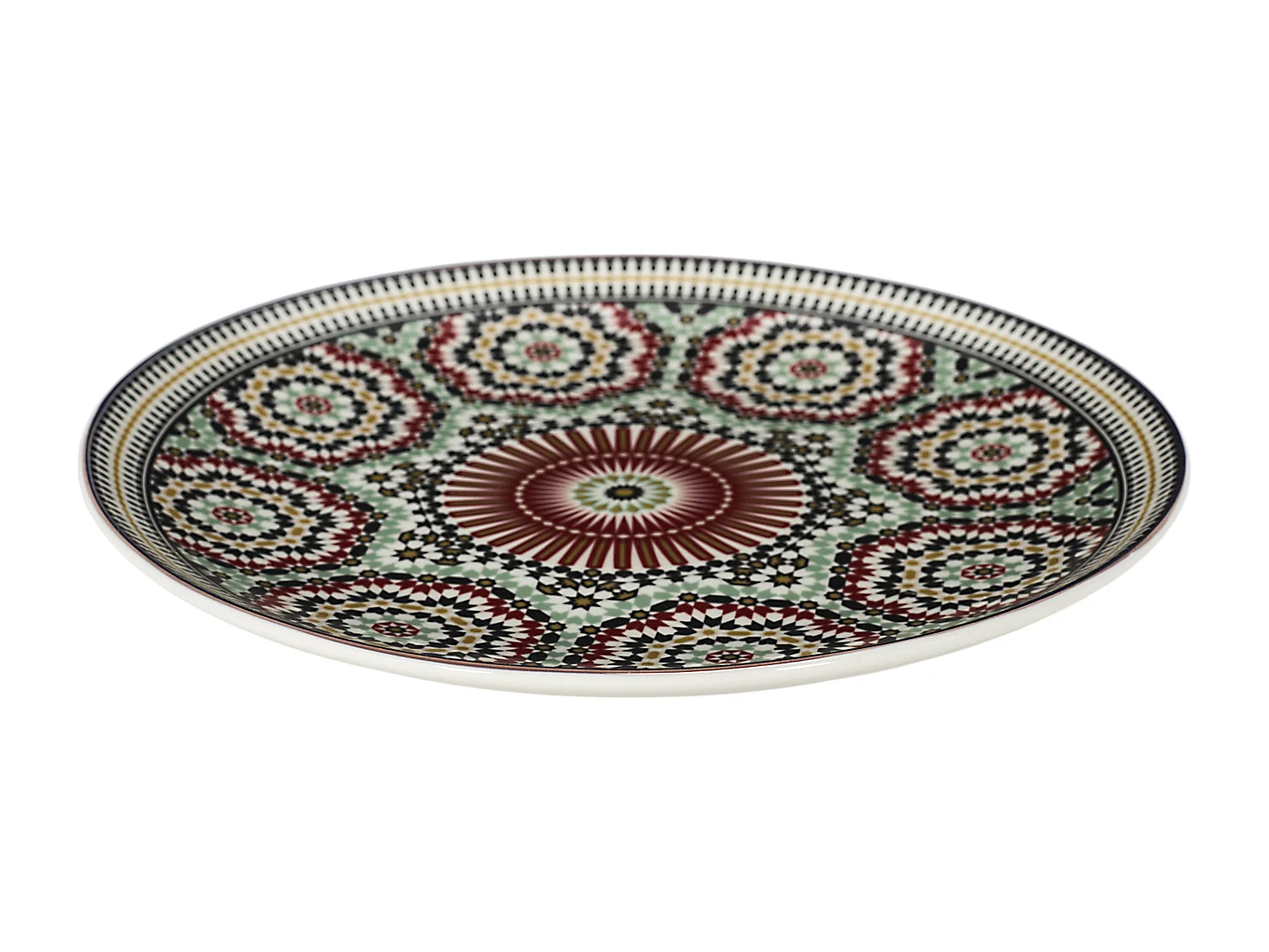 Assiette Zahra D26.5cm Multicolore