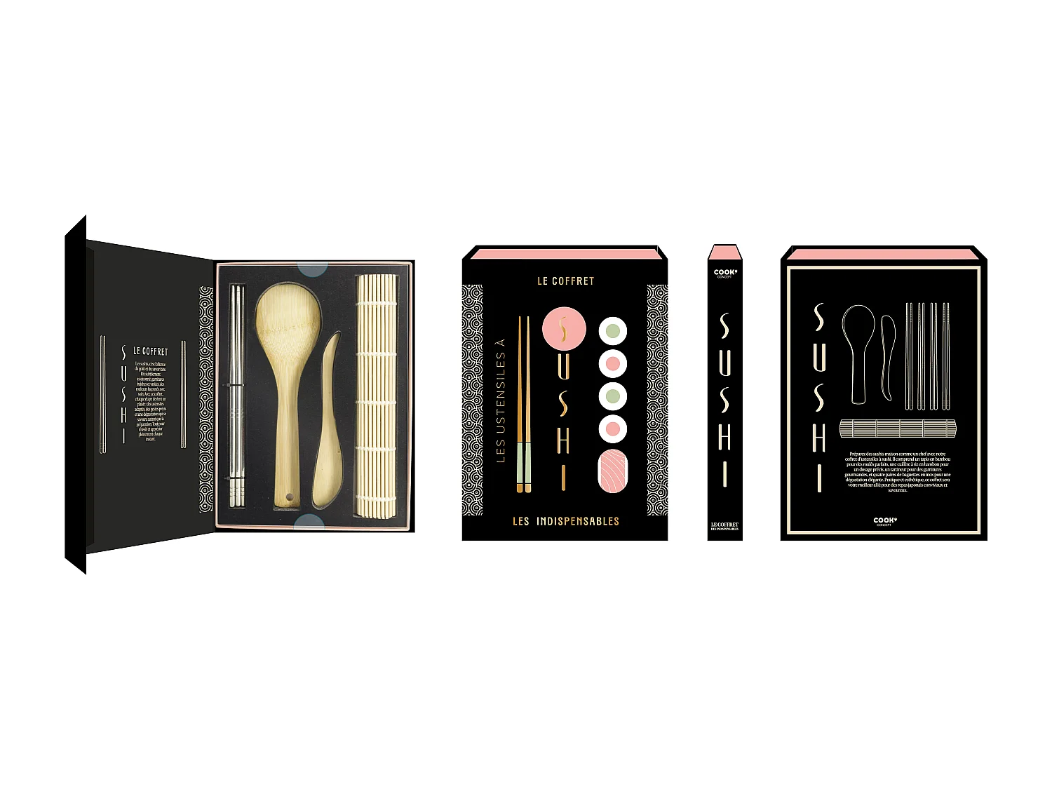 Coffret Livre Sushi Noir