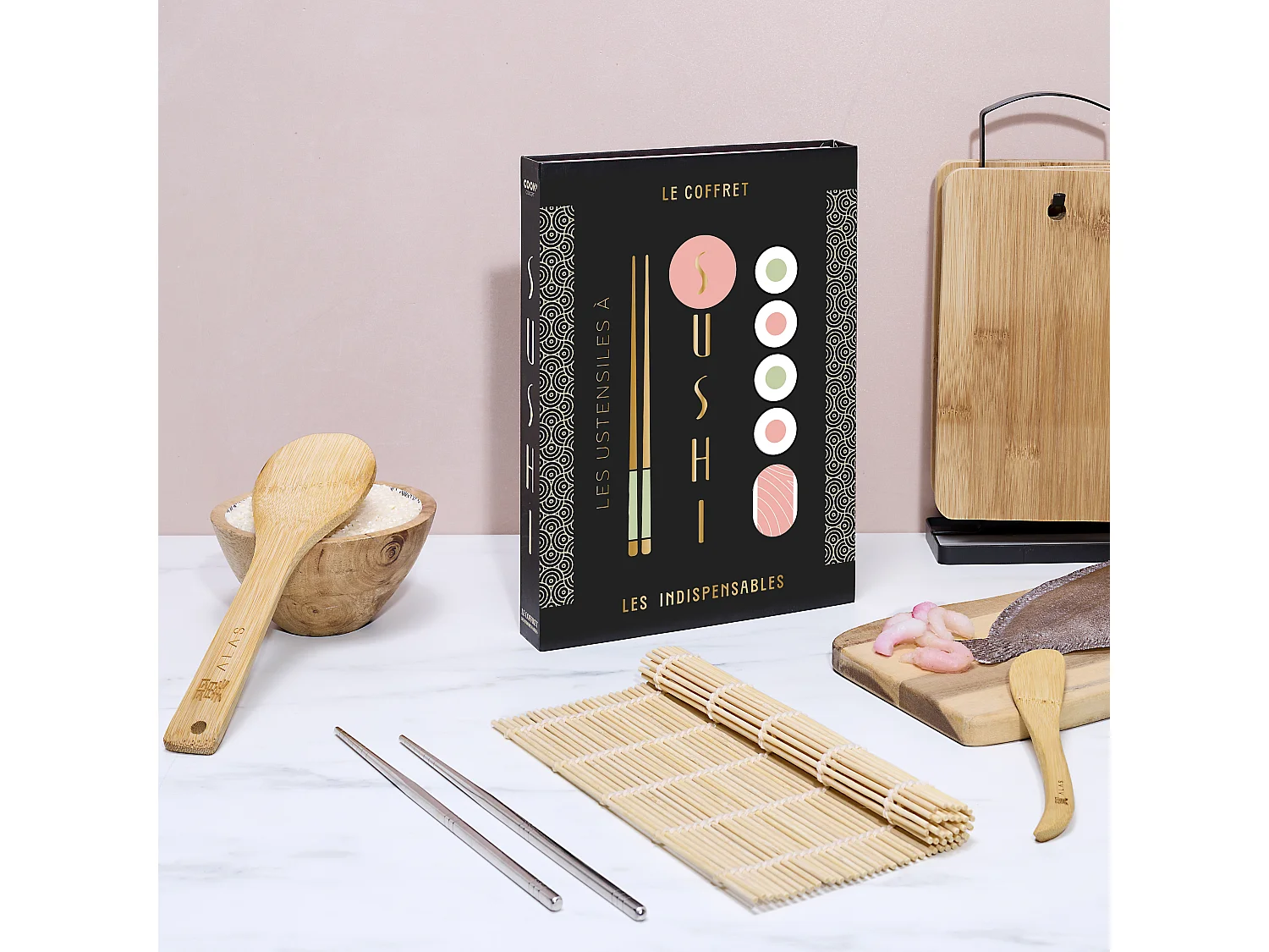 Coffret Livre Sushi Noir