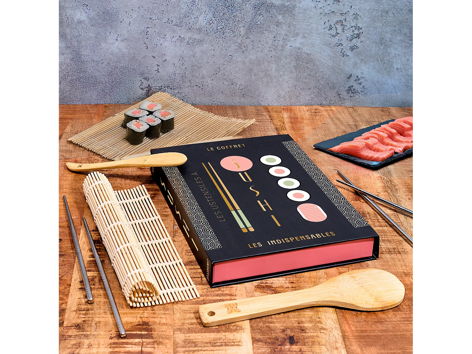 Coffret Livre Sushi Noir