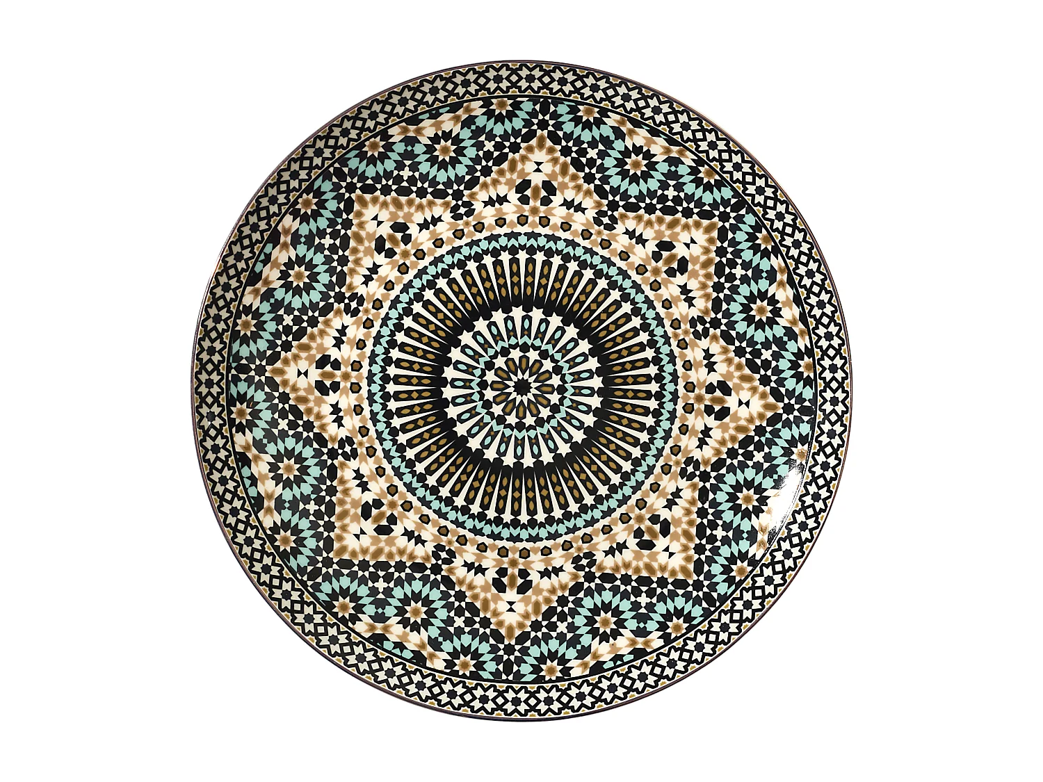 Assiette Noura D26.5cm Multicolore