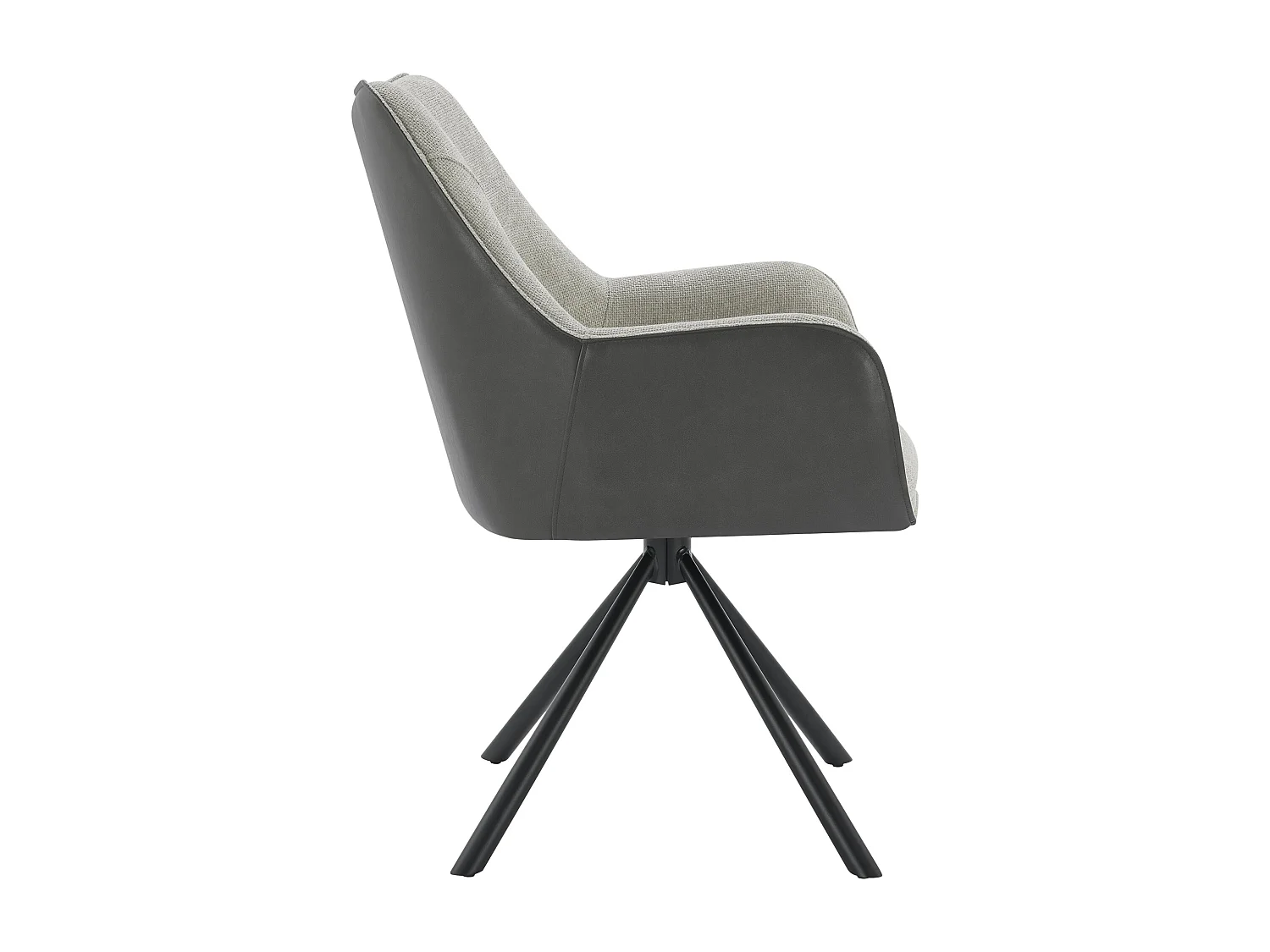 Lot de 4 Chaises de Salle à Manger, Fauteuil Pivotant à  360°, Chaise de Cuisine