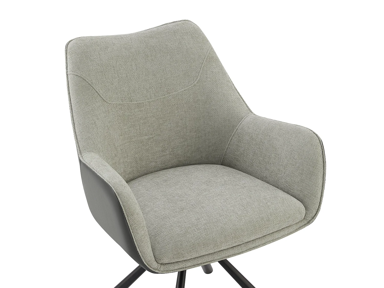 Lot de 4 Chaises de Salle à Manger, Fauteuil Pivotant à  360°, Chaise de Cuisine