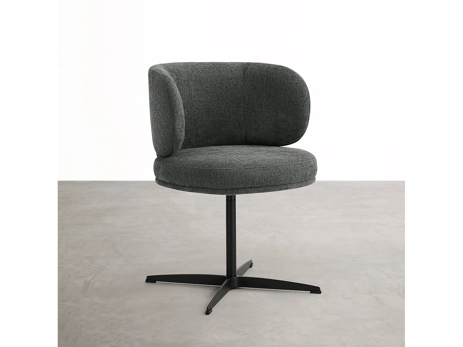 Lot de 4 Chaises de Salle à Manger Chaise de Bureau Pivotante Chaise pour Chambre-coiffeuse