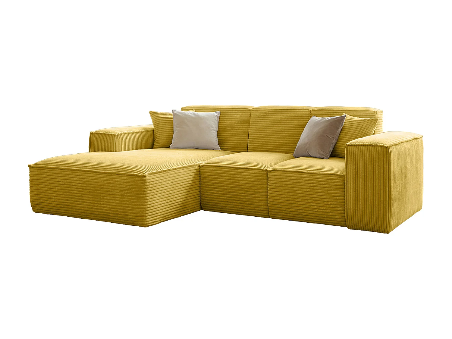 Canapé d'angle moutarde Siena