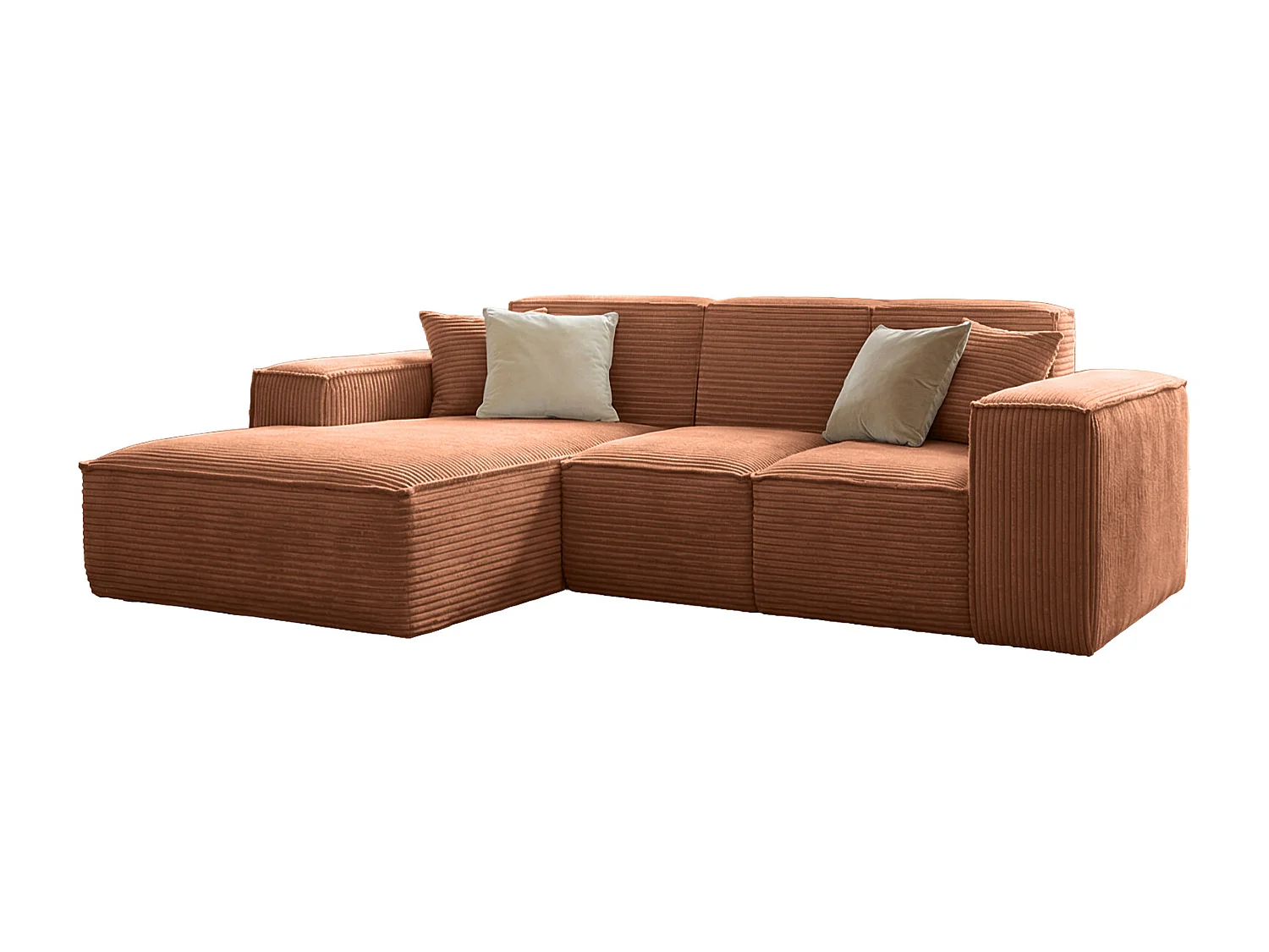 Canapé d'angle rouge Siena