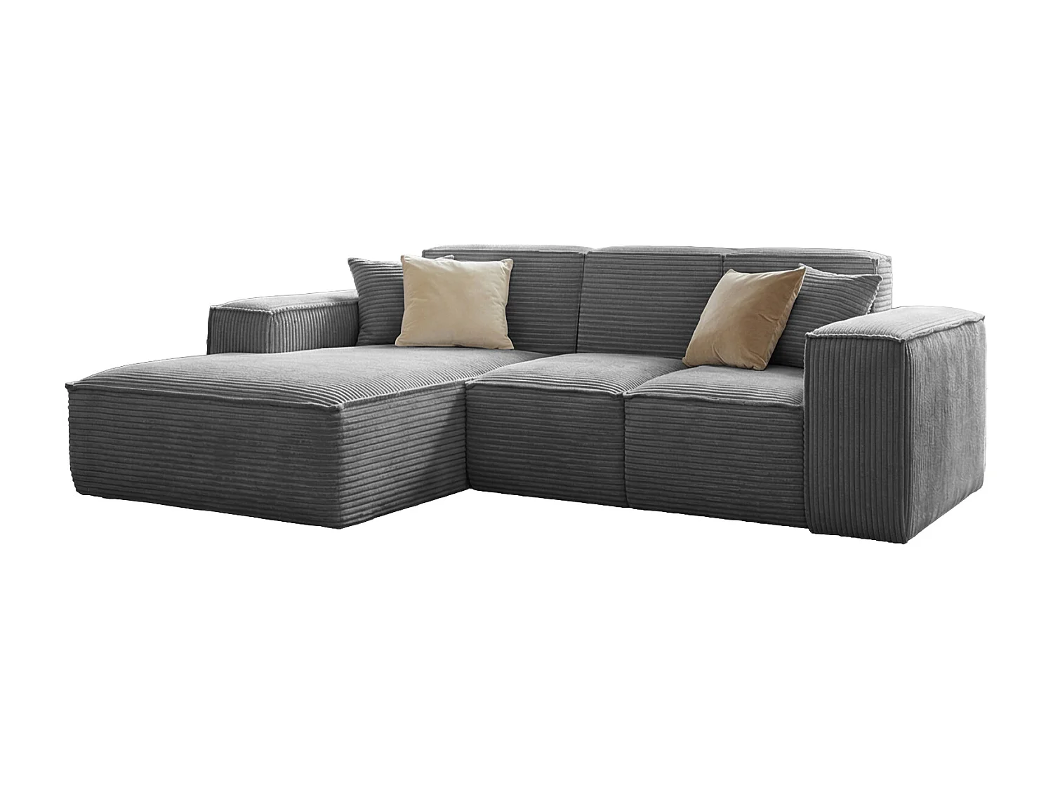 Canapé d'angle graphite Siena