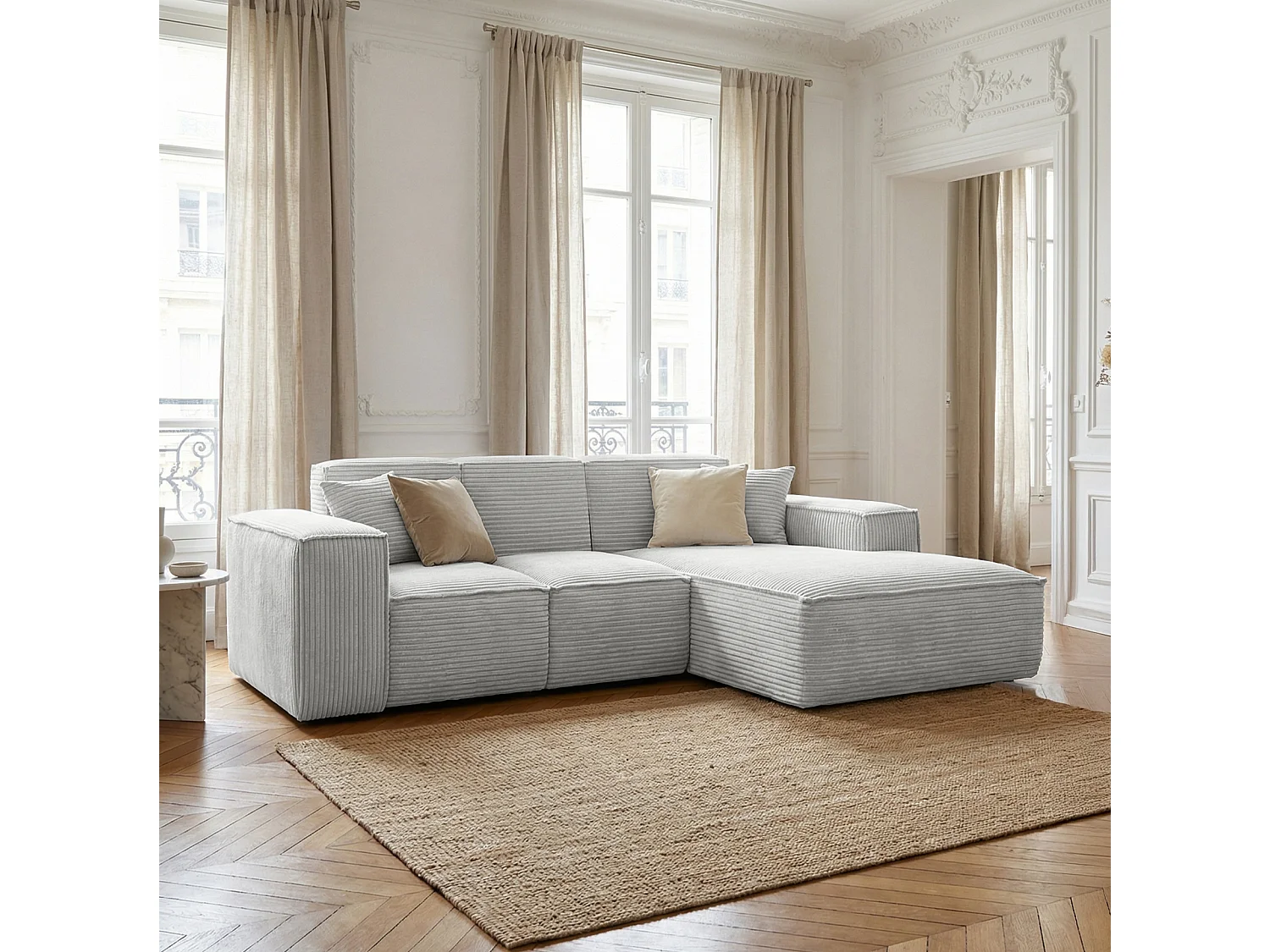 Narożnik rogówka kolor szary Siena