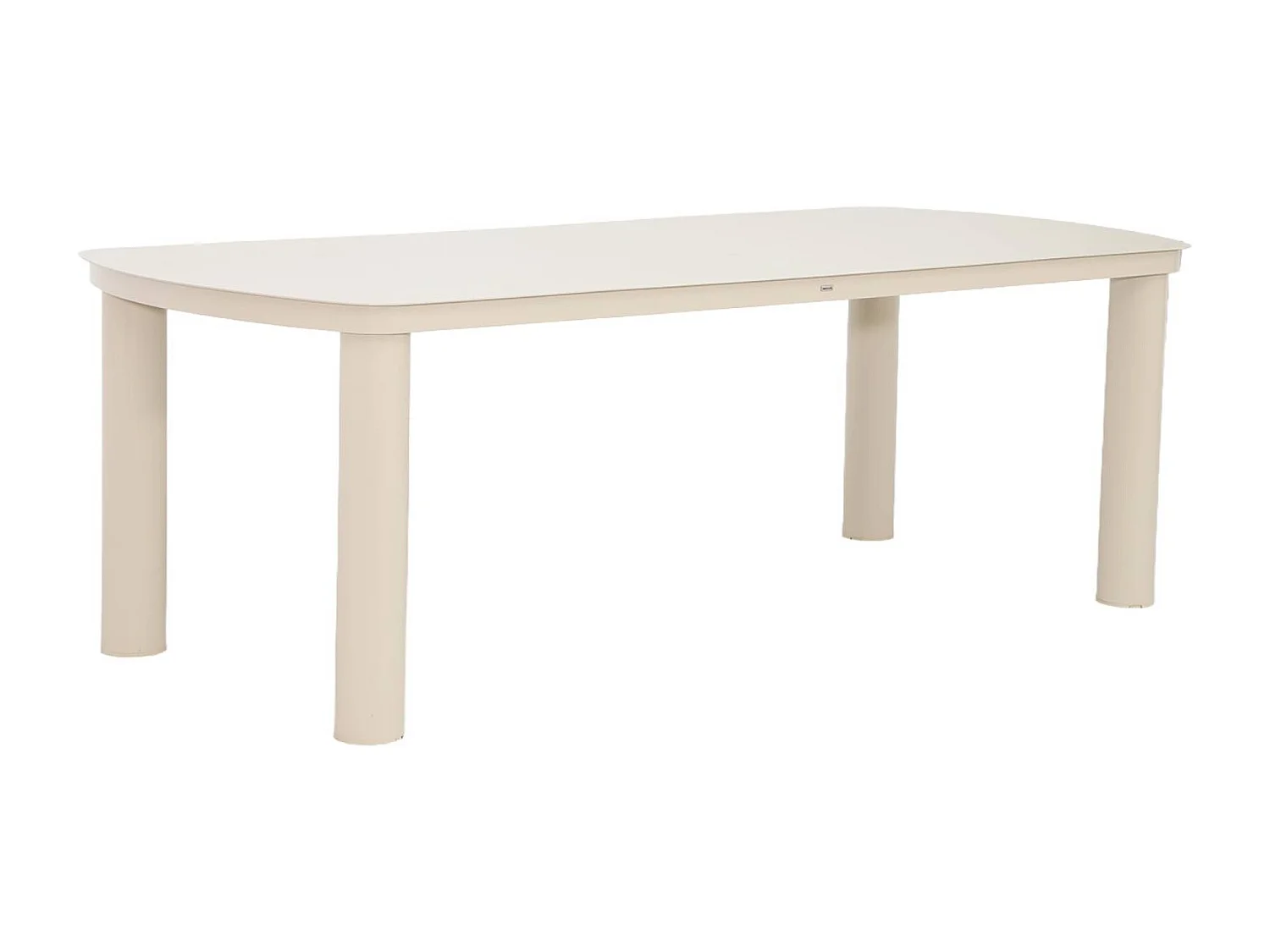 Table de jardin aluminium 10 places beige. 225 x 100 x 75.5 cm - Zaro