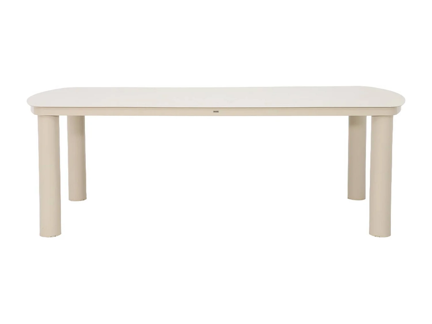 Table de jardin aluminium 10 places beige. 225 x 100 x 75.5 cm - Zaro