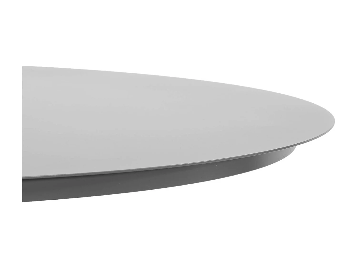 Table de jardin ronde aluminium 6 places anthracite - Oreva