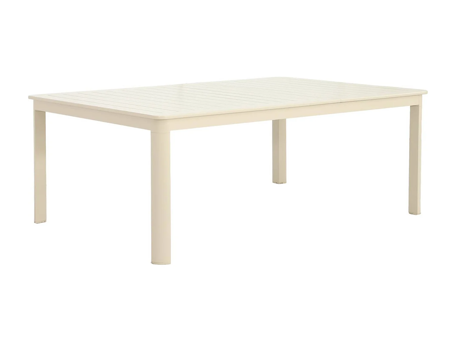 Tavolo da giardino allungabile in alluminio, 12 posti, beige