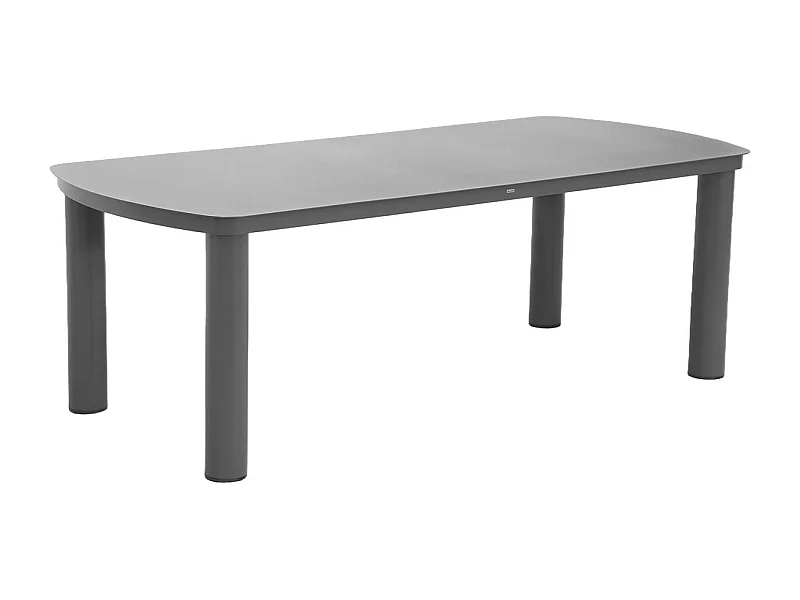 Table de jardin aluminium 10 places anthracite. 225 x 100 x 75.5 cm - Zaro