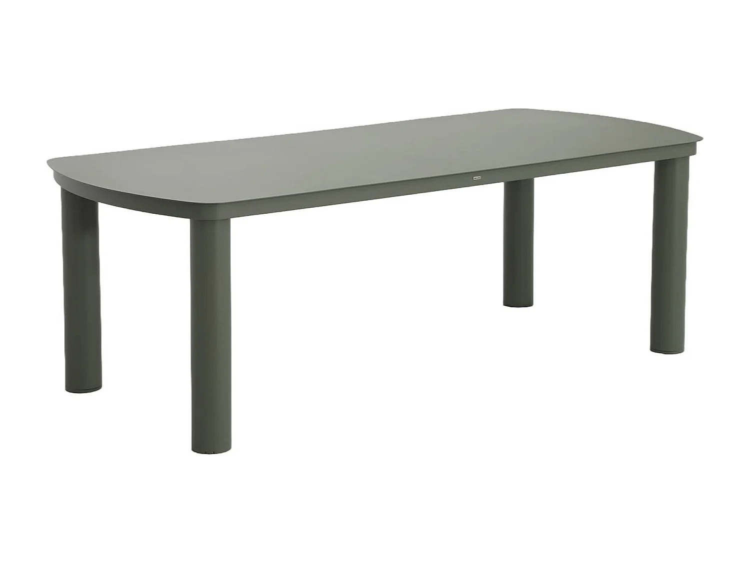 Table de jardin aluminium 10 places kaki. 225 x 100 x 75.5 cm - Zaro