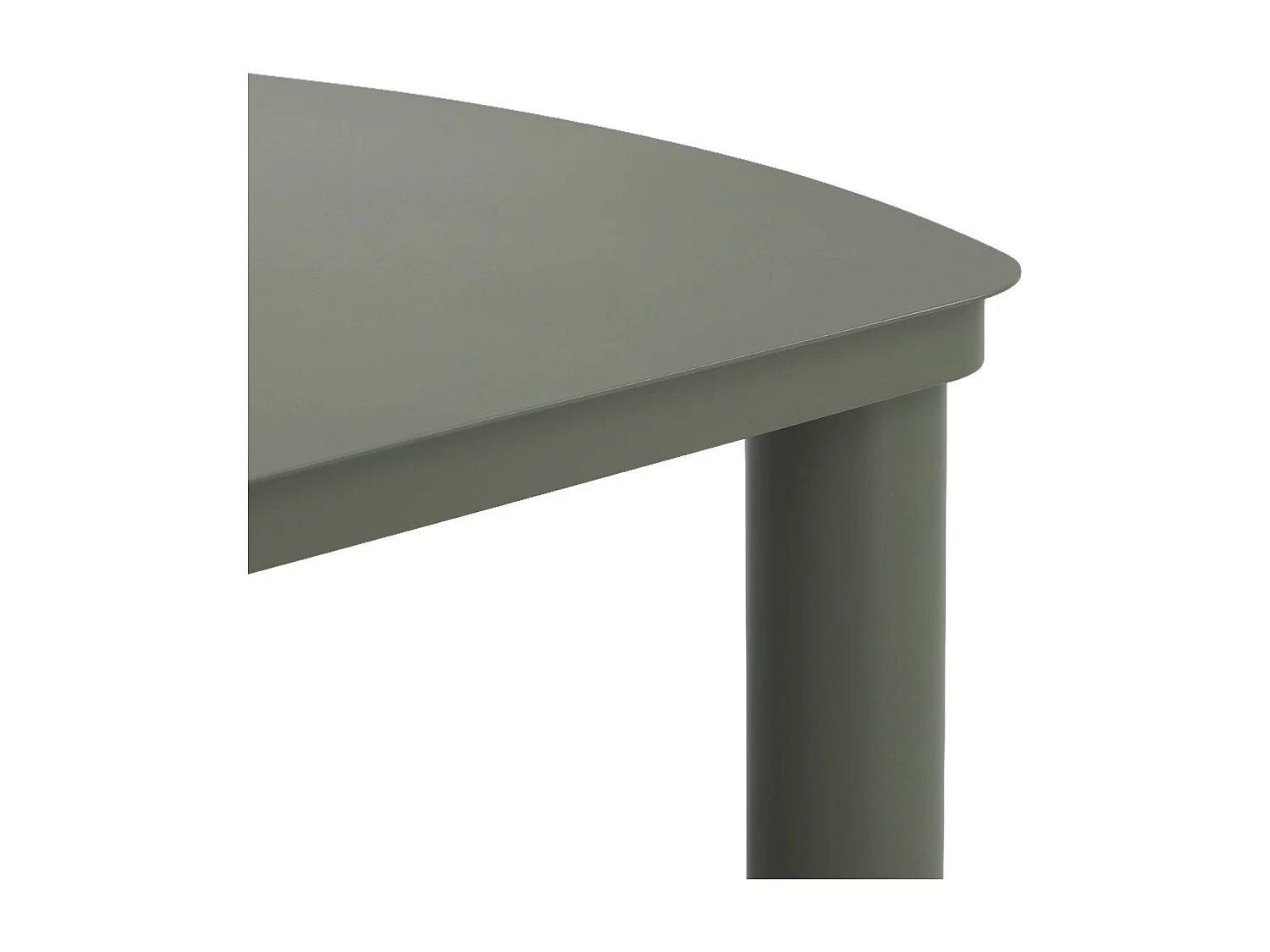 Table de jardin aluminium 10 places kaki. 225 x 100 x 75.5 cm - Zaro