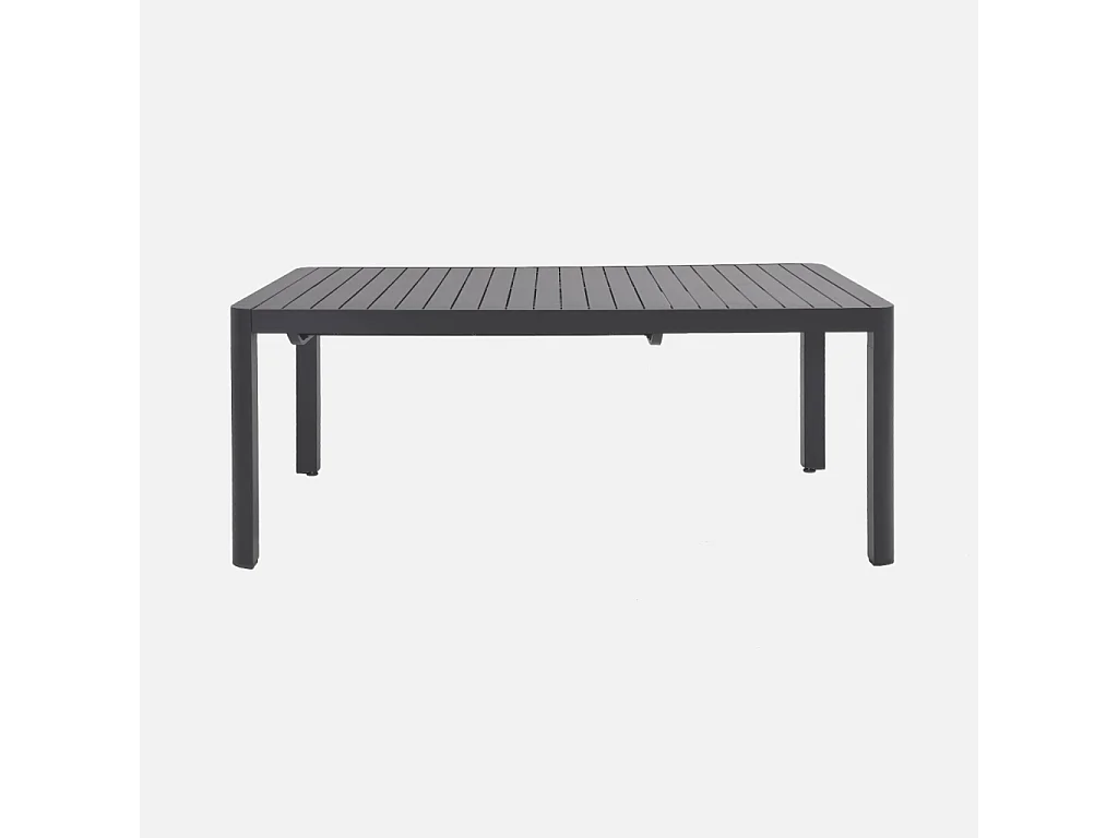 Table de jardin extensible aluminium 6-10 places anthracite - Lunea