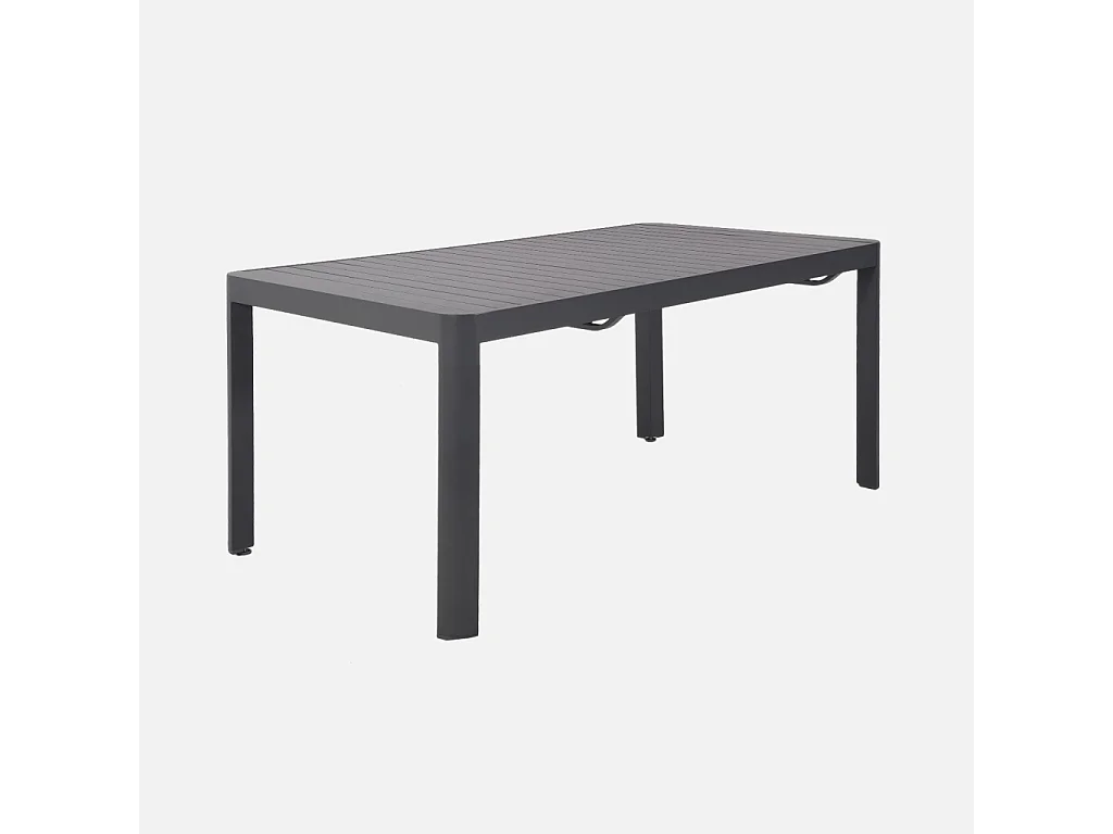 Table de jardin extensible aluminium 6-10 places anthracite - Lunea
