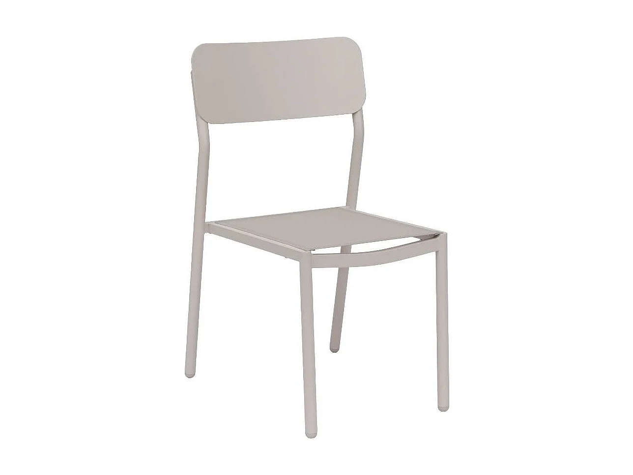 Chaise de jardin aluminium taupe Kaïa (lot de 2)