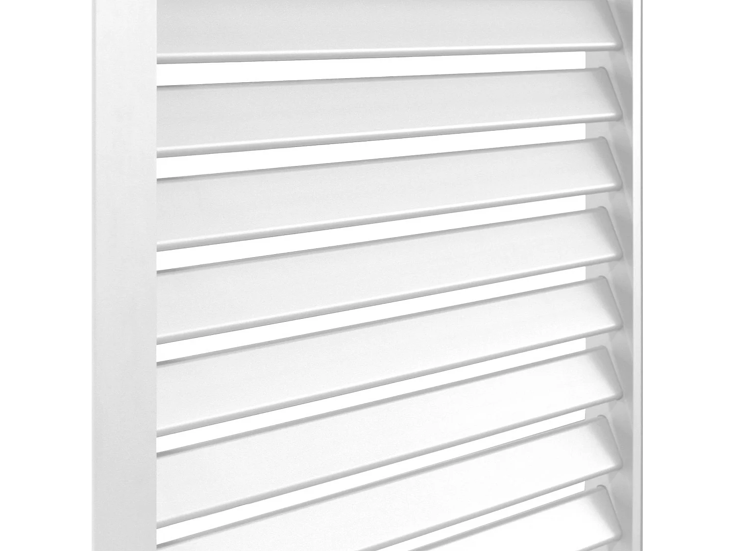 Pergola bioclimatica in alluminio addossata 3x4m + 3 persiane 1.3m,