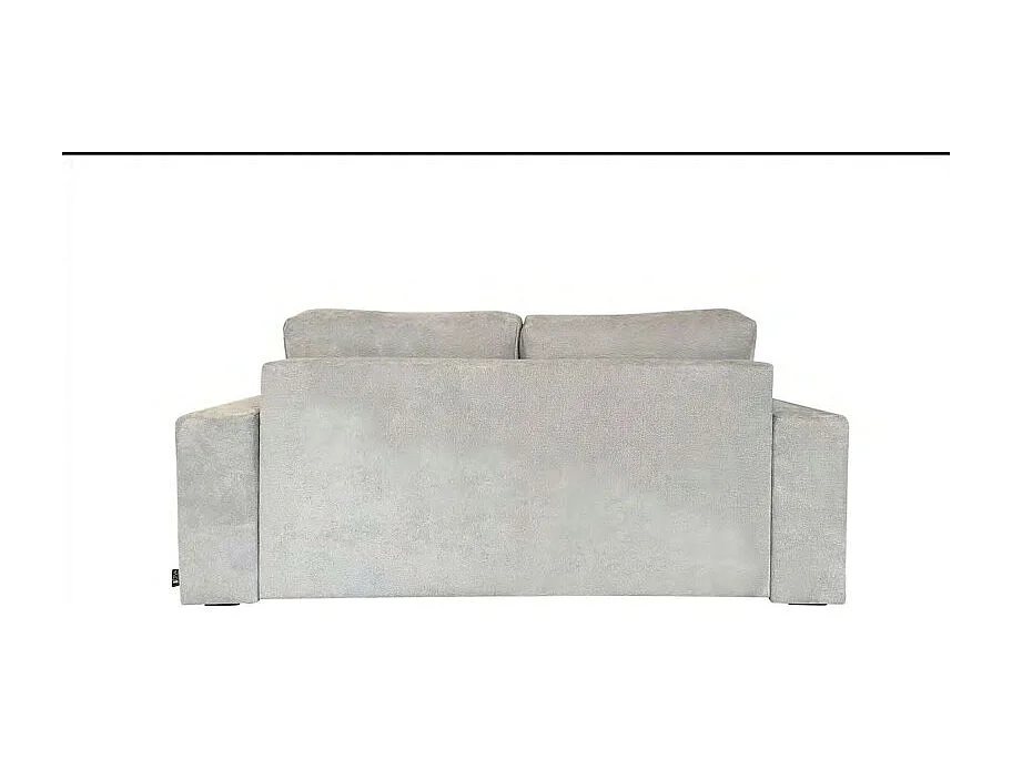 BAILA Canapé convertible 3 places gris matelas Simmons 140cm