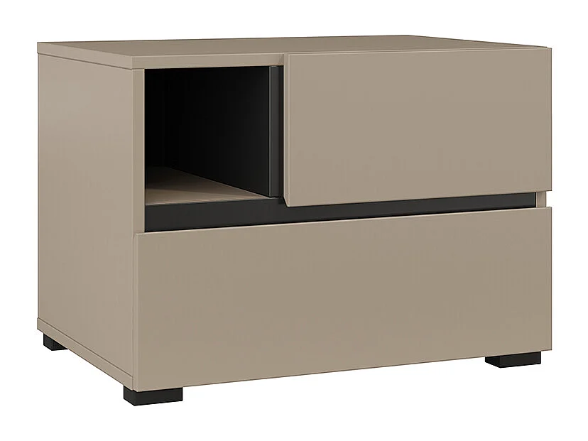 Chevet 2 tiroirs Lilia Taupe