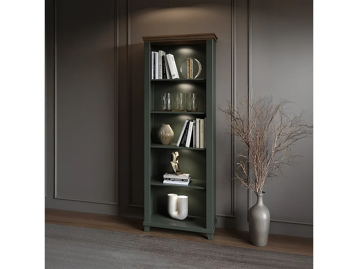 Bibliothek Martin Grün und Holz