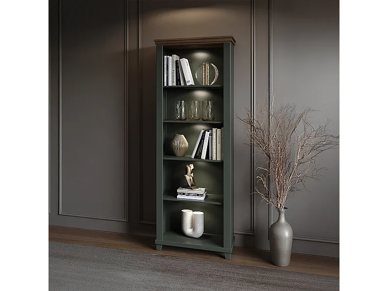 Bibliothek Martin Grün und Holz