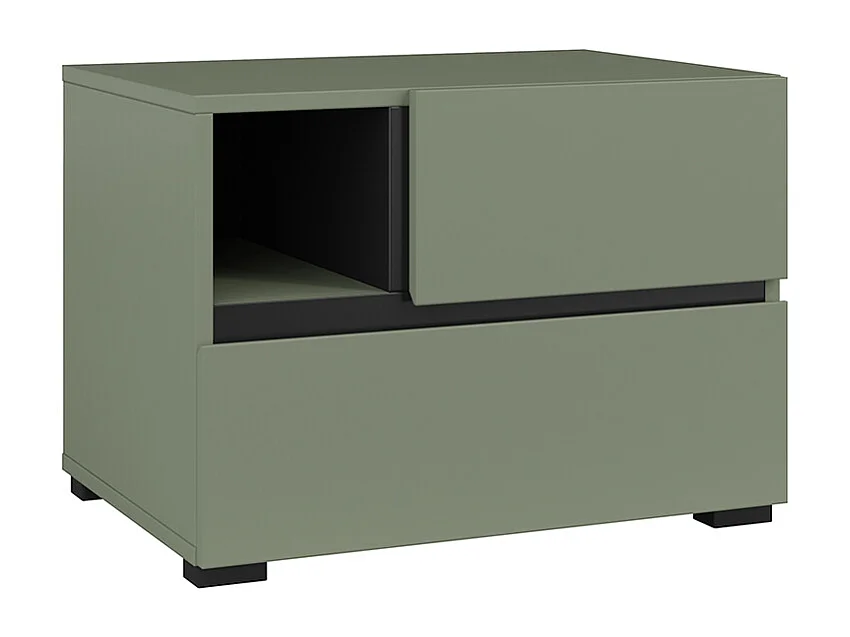 Chevet 2 tiroirs Lilia Vert