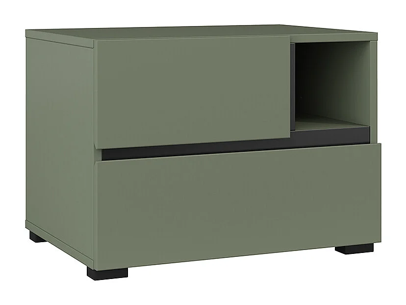 Chevet 2 tiroirs Lilia Vert