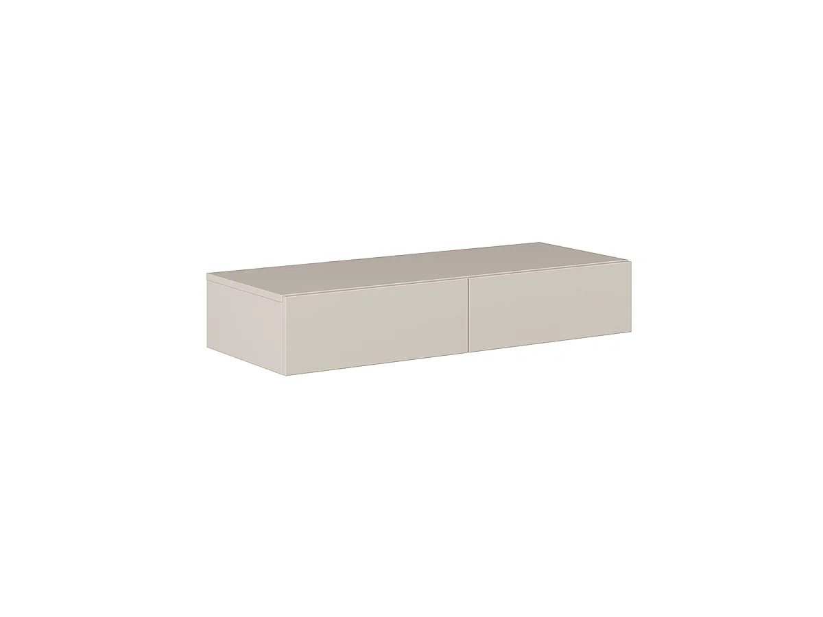 Bérénice Cachemire 2-drawer wall-mounted dressing table