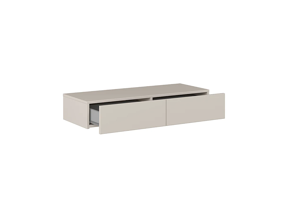 Bérénice Cachemire 2-drawer wall-mounted dressing table