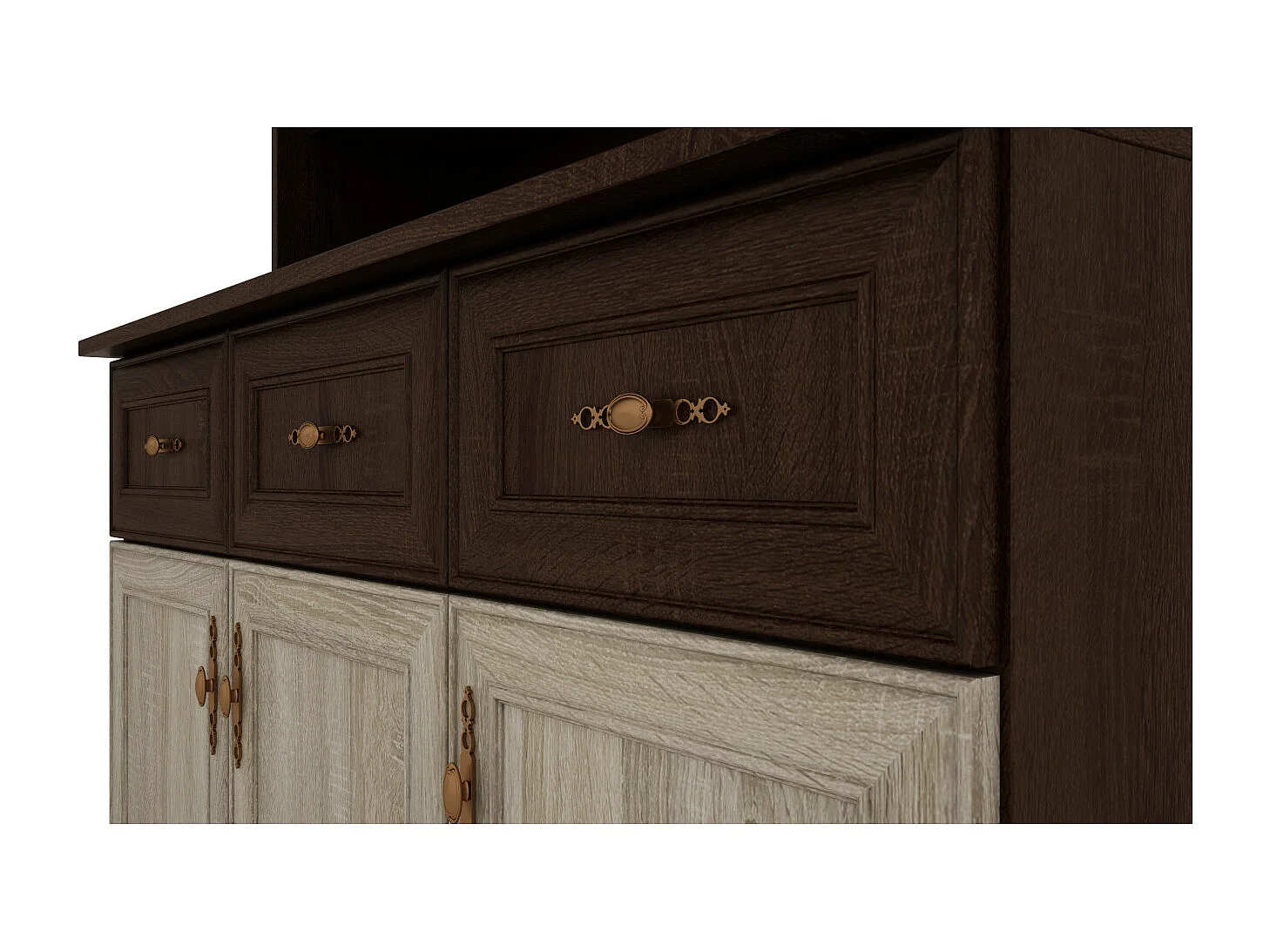 Buffet 120 cm – Ante, Ripiani, Cassetti e Vetrine, Moderno e Pratico – Spedizione gratuita ferramenta di alta qualità