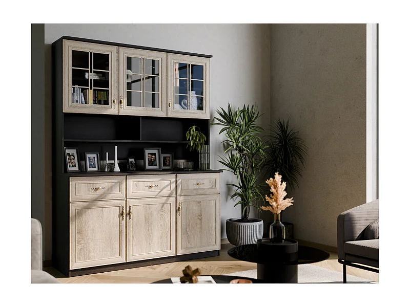 Buffet 120 cm – Ante, Ripiani, Cassetti e Vetrine, Moderno e Pratico – Spedizione gratuita ferramenta di alta qualità