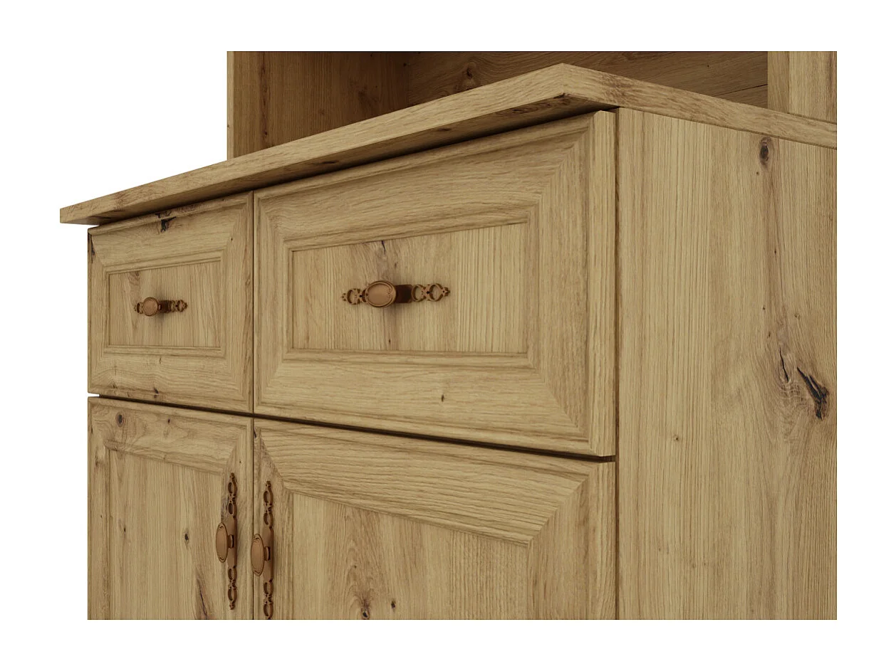 Buffet Multifonction 80 cm – Tiroirs, Armoires et Étagères, Moderne et Spacieux quincaillerie de haute qualité