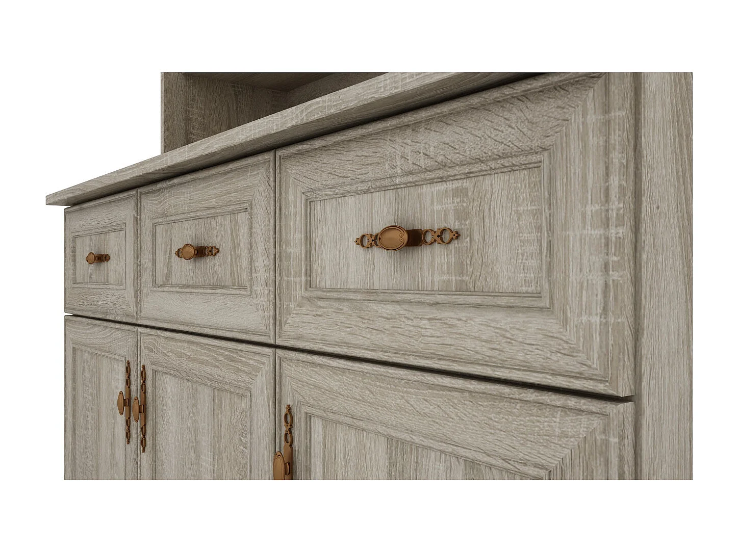 Buffet 120 cm – Ante, Ripiani, Cassetti e Vetrine, Moderno e Pratico – Spedizione Gratuita