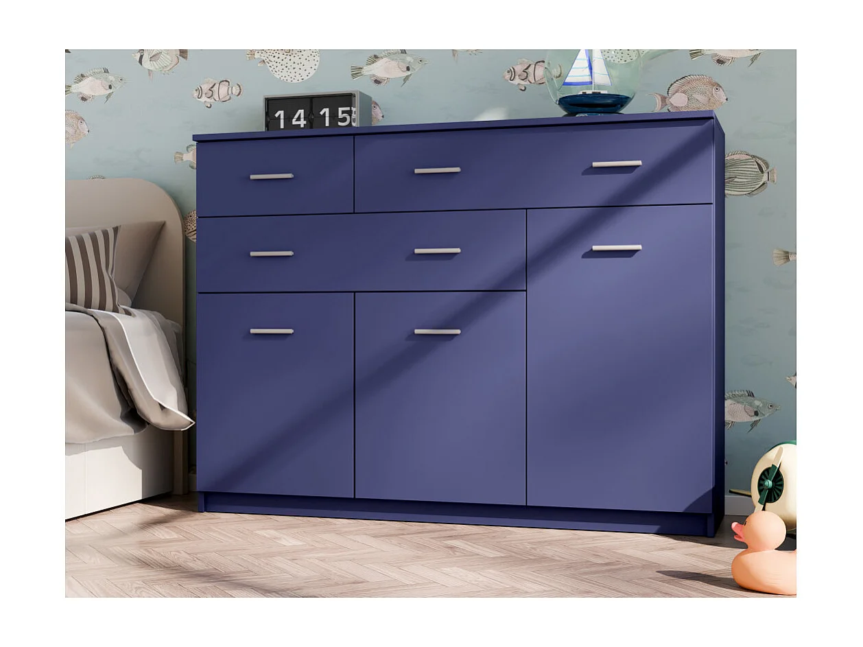 Commode 150 cm design pour salon – Grande capacité, nombreux tiroirs et placards, style moderne