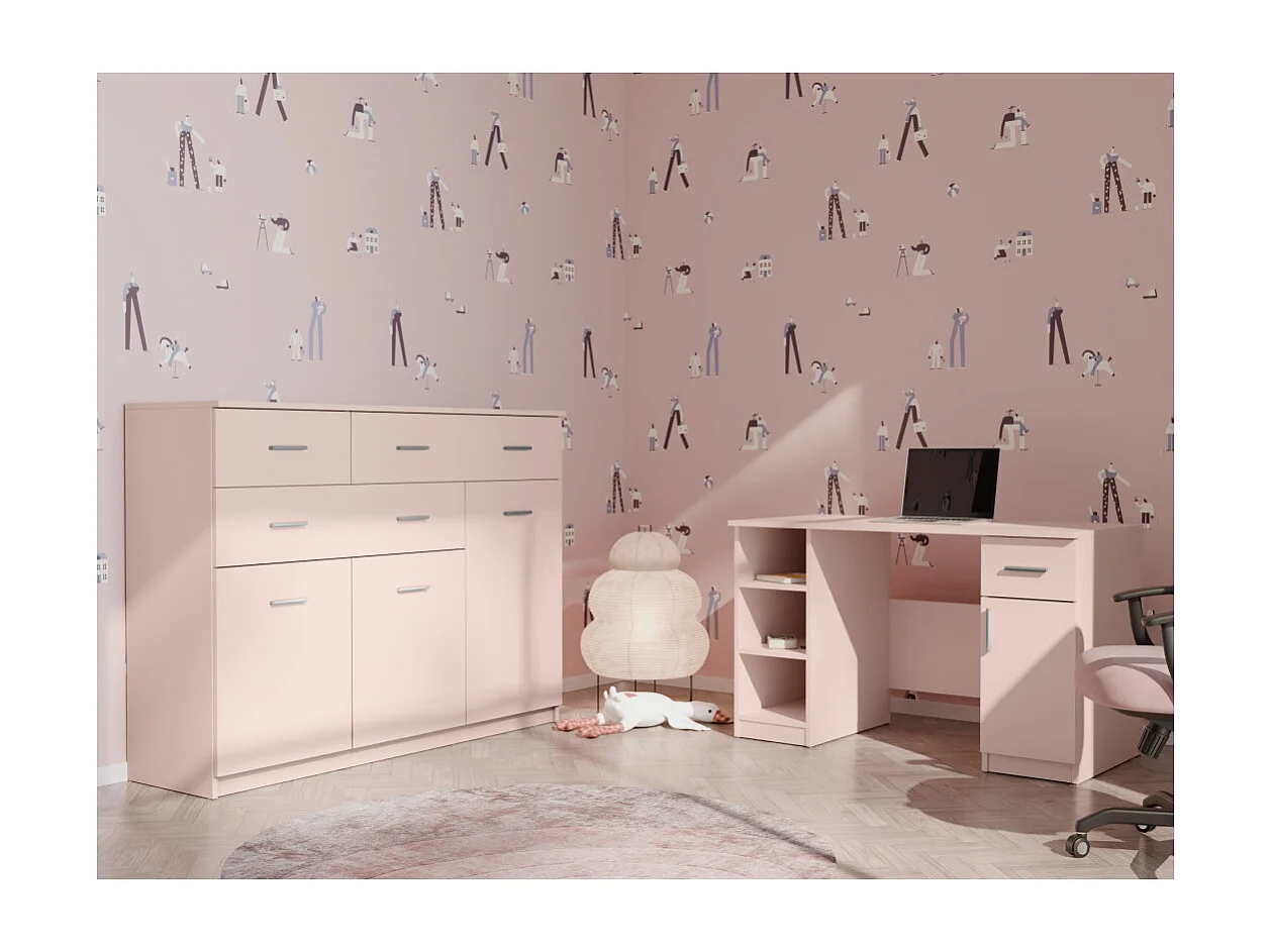 Commode 150 cm design pour salon – Grande capacité, nombreux tiroirs et placards, style moderne