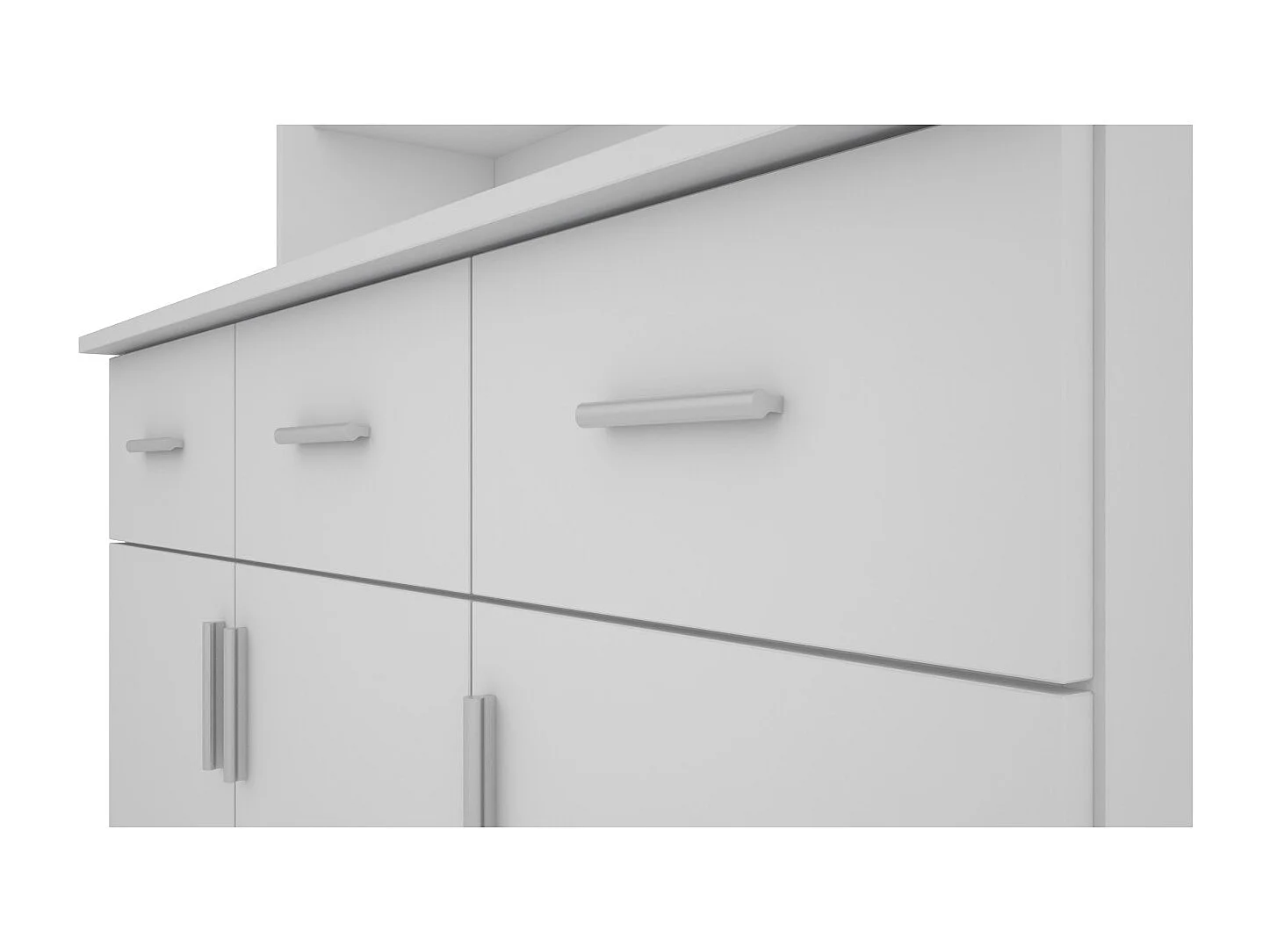 Buffet 120 cm – Ante, Ripiani, Cassetti e Vetrine, Moderno e Pratico – Spedizione Gratuita